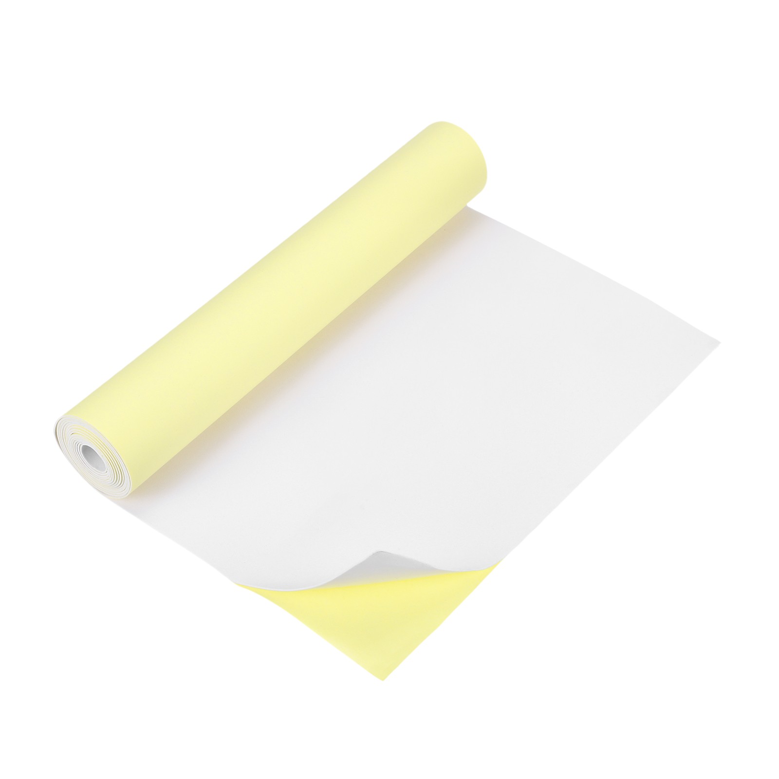 EVA Foam Roll with Adhesive Backing, 1mm 1/32" Thick 78''x13'', White