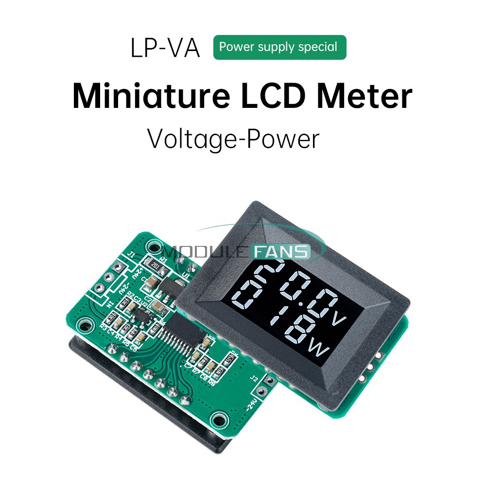 DC10-30V Mini Digital Voltmeter Power Meter 100/200W/300W/400W for Power Supply