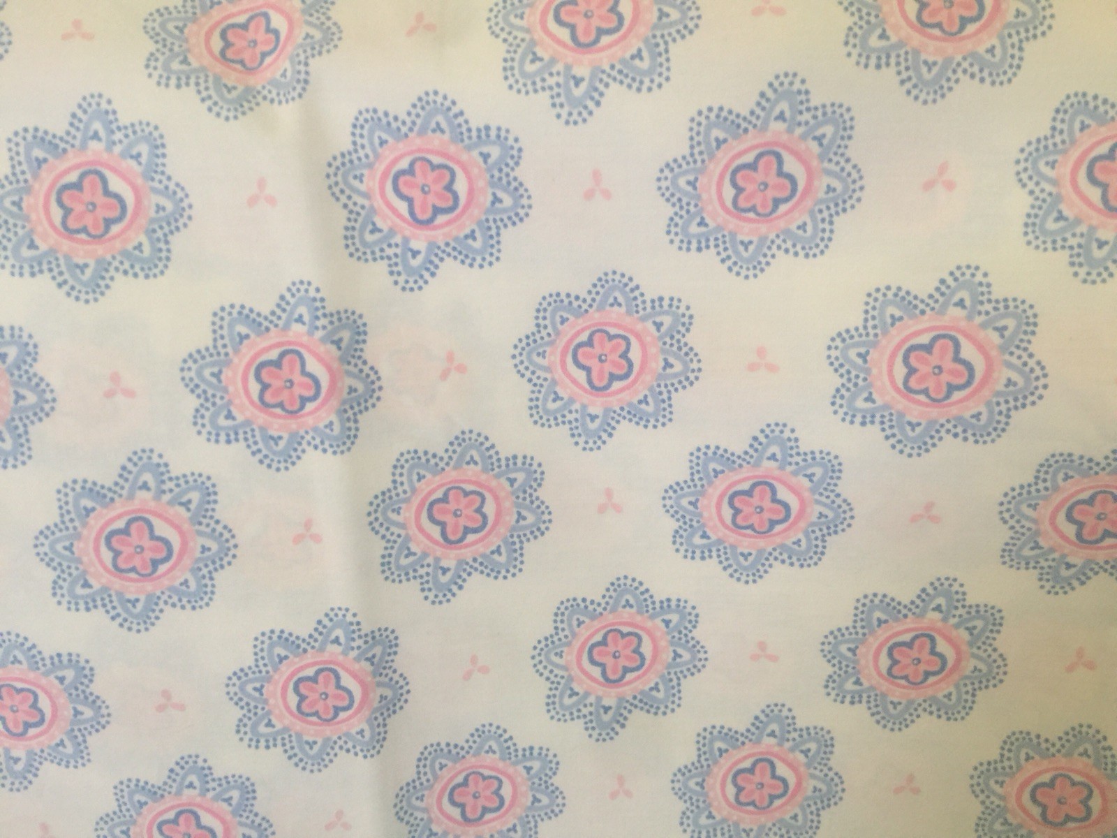 Pottery Barn Kids Pink Blue Medallion Standard Pillowcase NWOT NLA