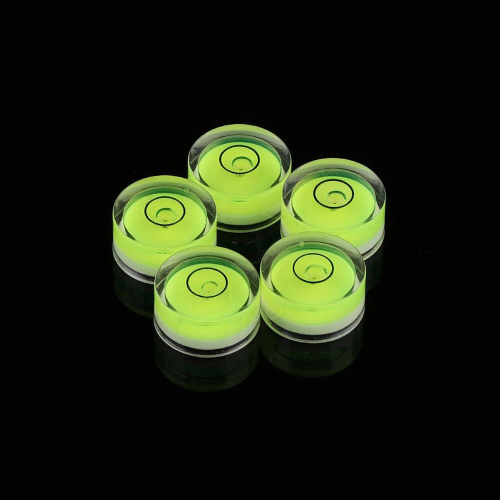 5pcs Mini Precision Circular Spirit Level Set Meter Bubble Horizontal Ruler Tool