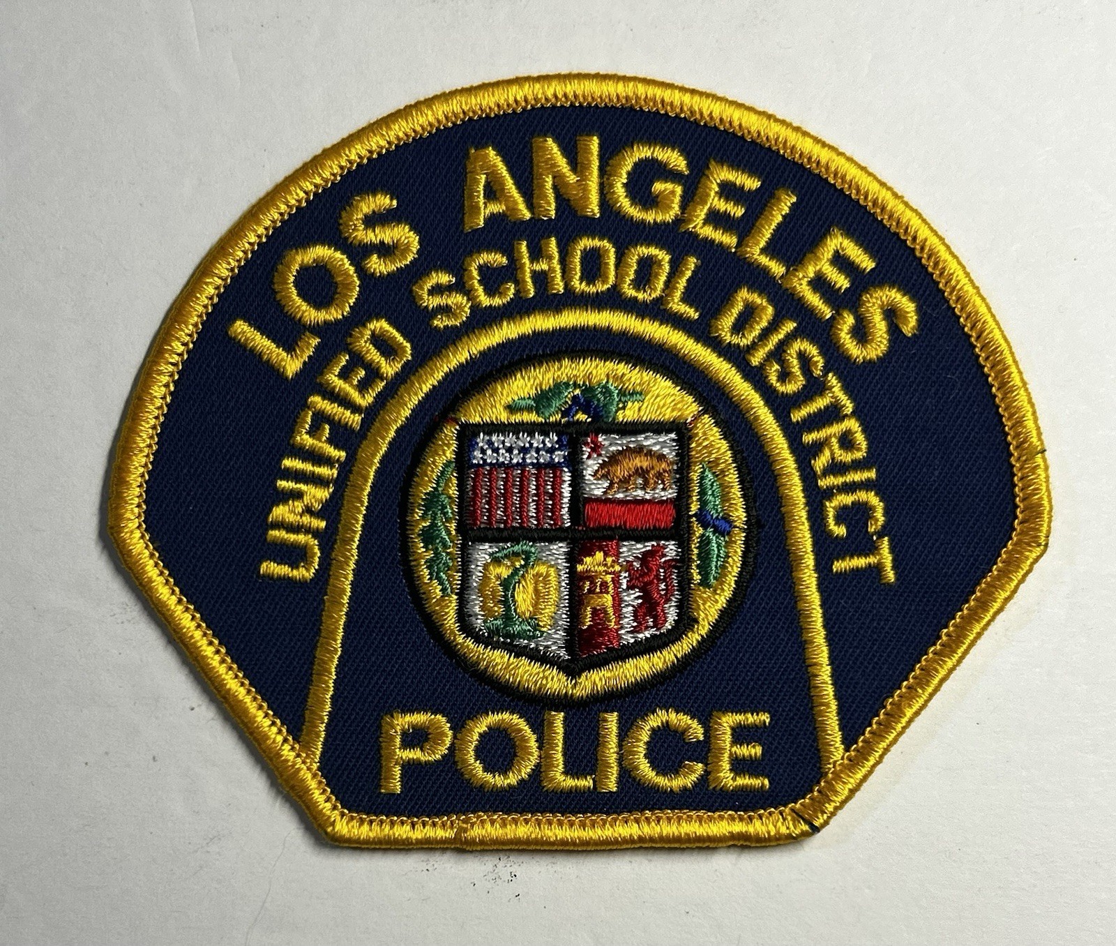 VINTAGE CALIFORNIA LOS ANGELES UNIFIED SCHOOL DISTRICT POLICE DEPT PATCH #PDD94