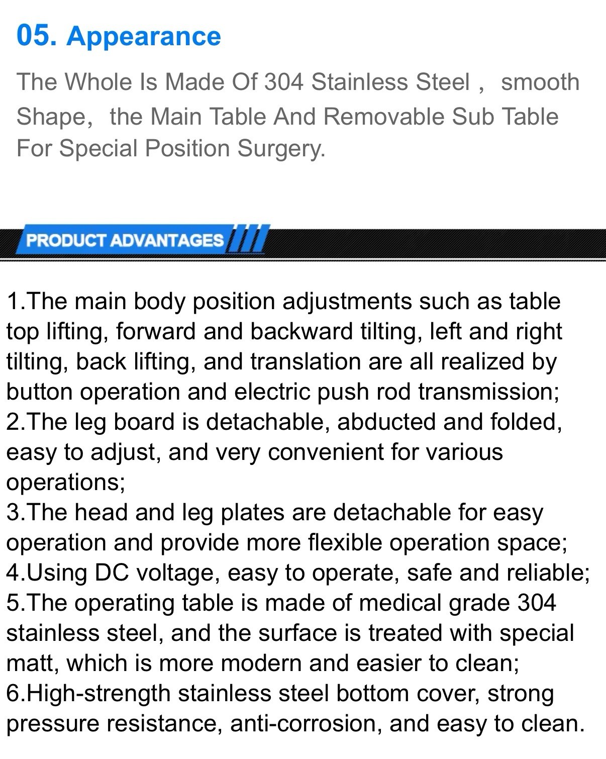 Operating Room Table