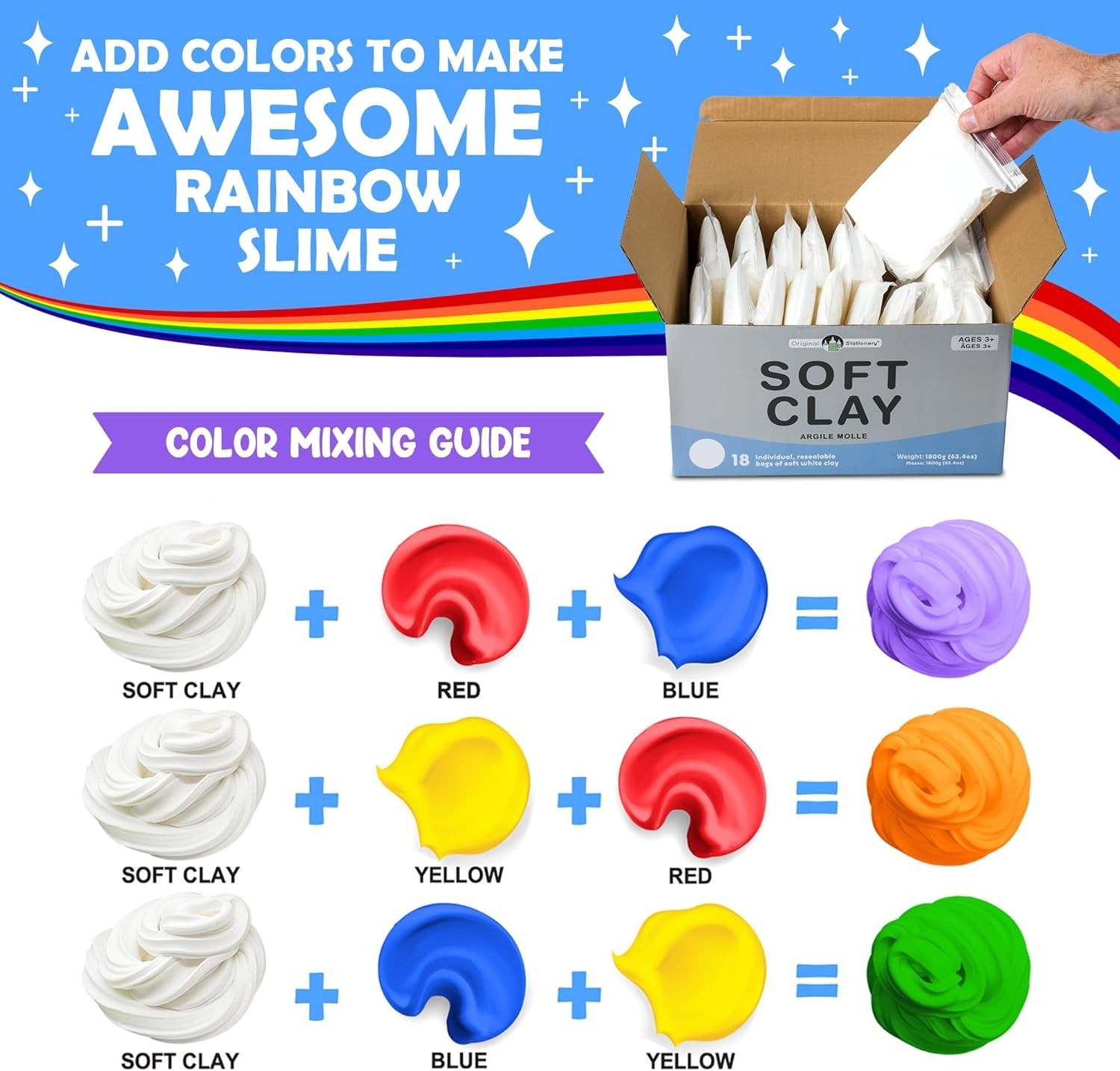 Cloud Dough & Butter Slime Clay Kit - 4 lb