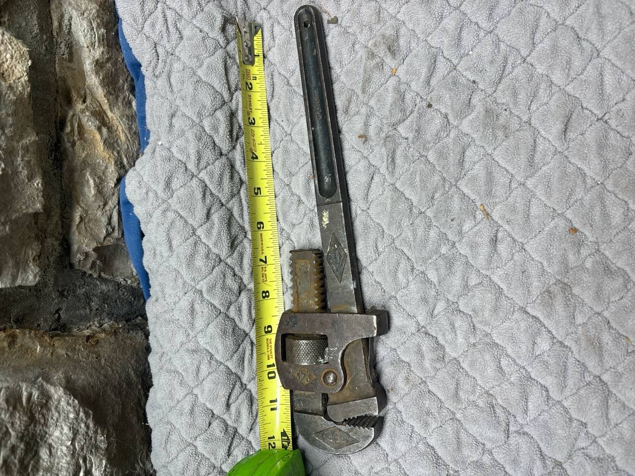 Vintage Stillson Walworth Mfg Co No.14 14" Pipe Wrench Boston USA