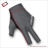 Cuetec AXIS Pool/Billiards Gray Glove; Left Bridge Hand, X-Large