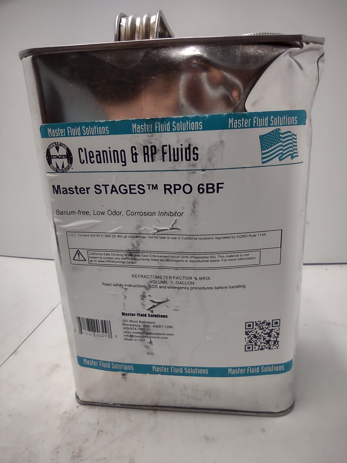 Master Fluid Solutions Master Stages RPO-6BF 1 Gal Can Rust/Corrosion Inhibitor
