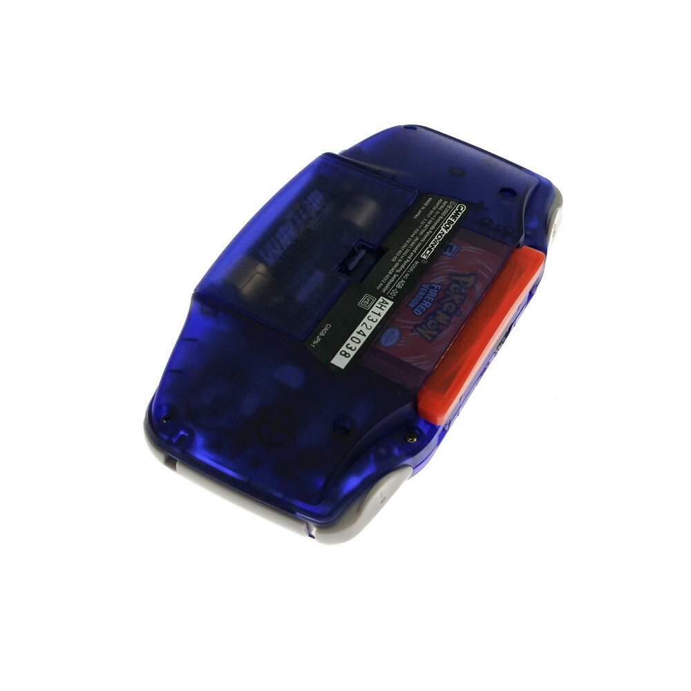 Clear Blue Pokemen AGS-101 Backlight Backlit Screen Game Boy Advance GBA Console