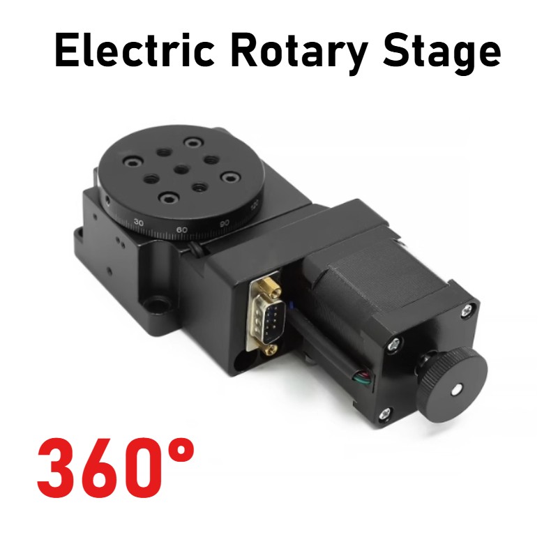 Electric Rotating Platform Motorized Precision Rotary Stages Table Diameter 60mm
