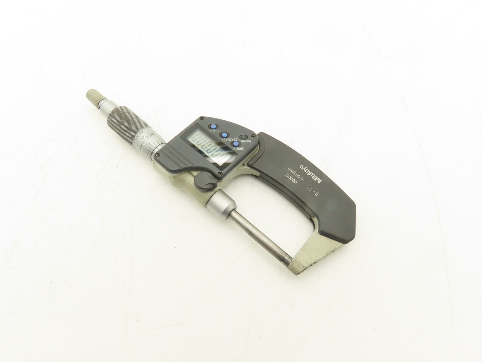 Mitutoyo 406-350 Digimatic Micrometer 0-1" 25mm Range Non-Rotating Spindle
