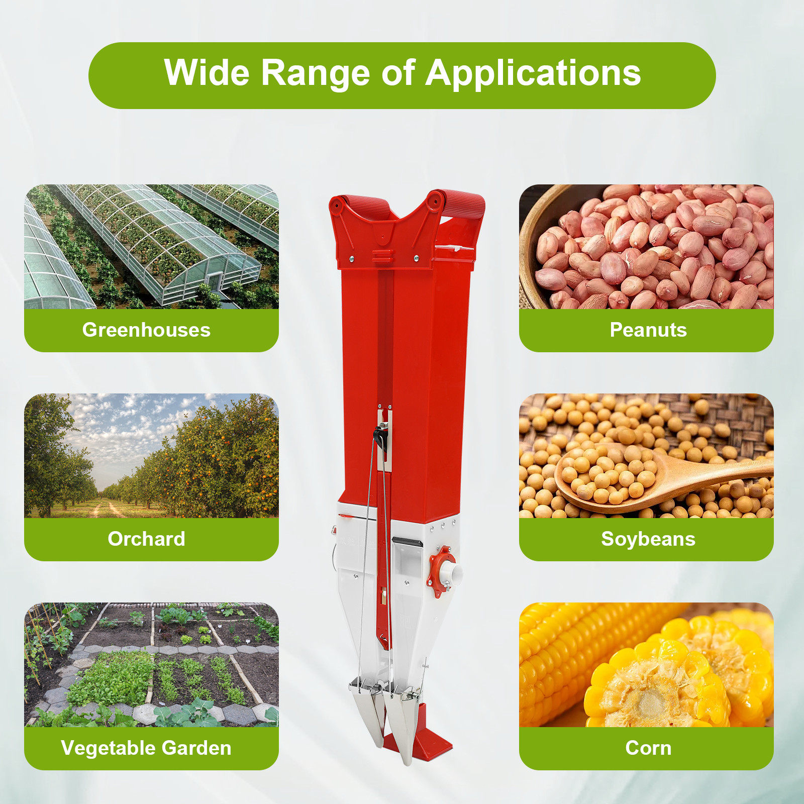 Manual Vegetable Seeder Handheld Garden Planter Tool Corn Peanut Seed Fertilizer
