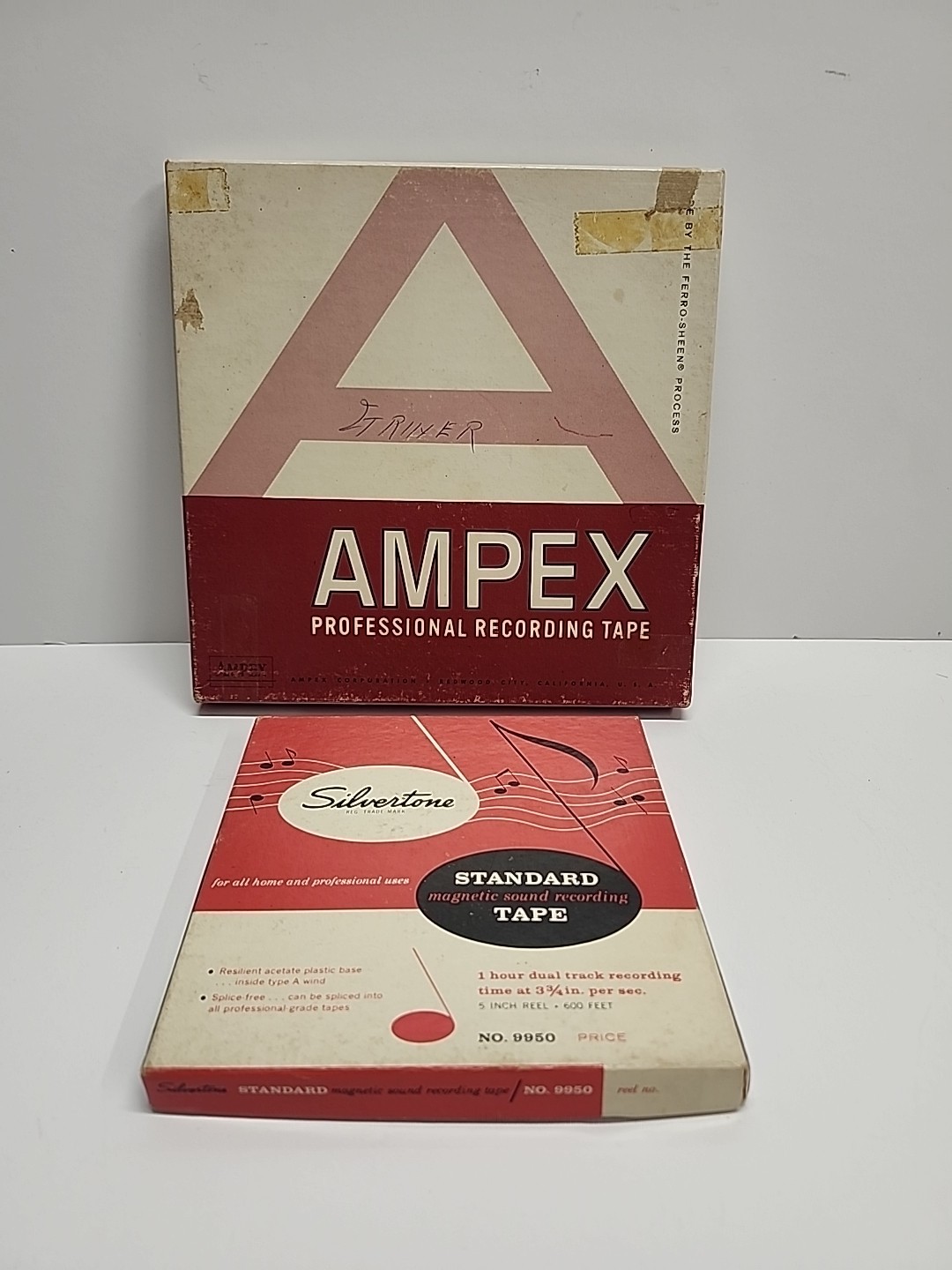 Professional Recording & Silvertone No. 9950 Ampex #641 Lot Of 2 Reel To Reel