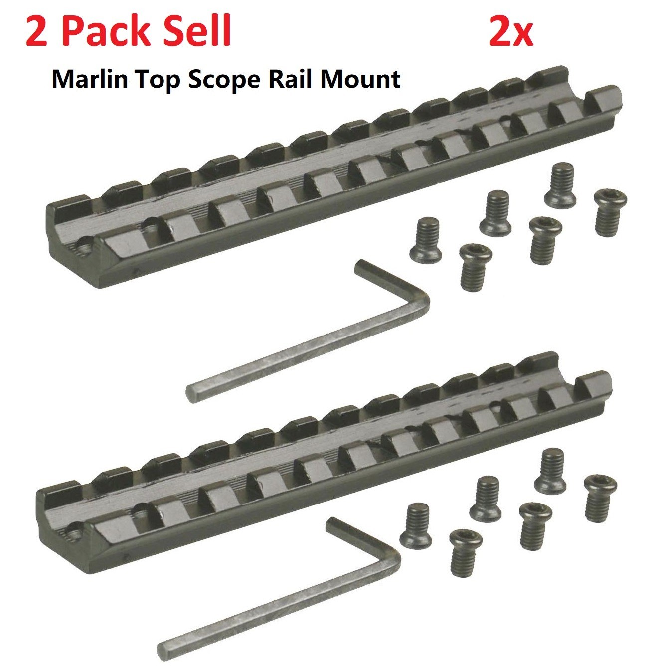 2 Pack Scope Mount Base 9 336 45 36 62 375 30AW 444 1894 Mossberg 640 63B 48069