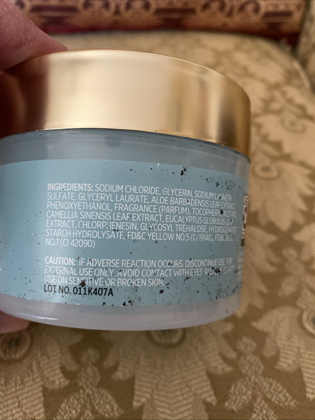 Modern Expressions NIP Eucalyptus & White Tea Body Scrub 7.5 Oz
