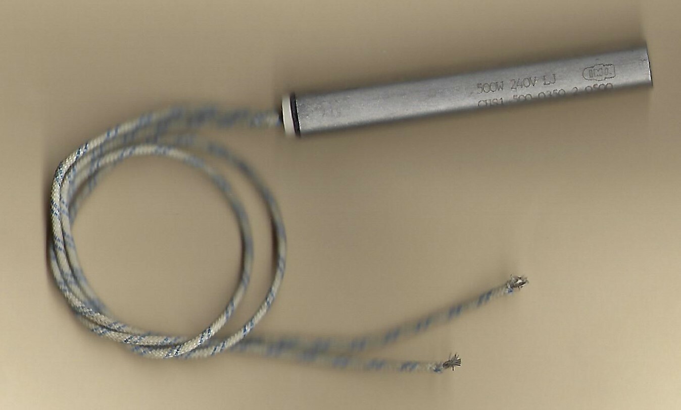 Fast Heat Cartridge Heater 1/2" Dia X 3.5" Long 500W 240V 12" Fiberglass Leads