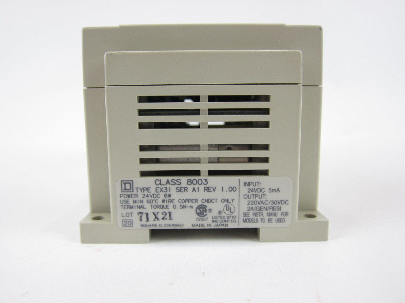 NEW Square D 8003-EX31 Micro-1 8003EX31 Expansion Unit