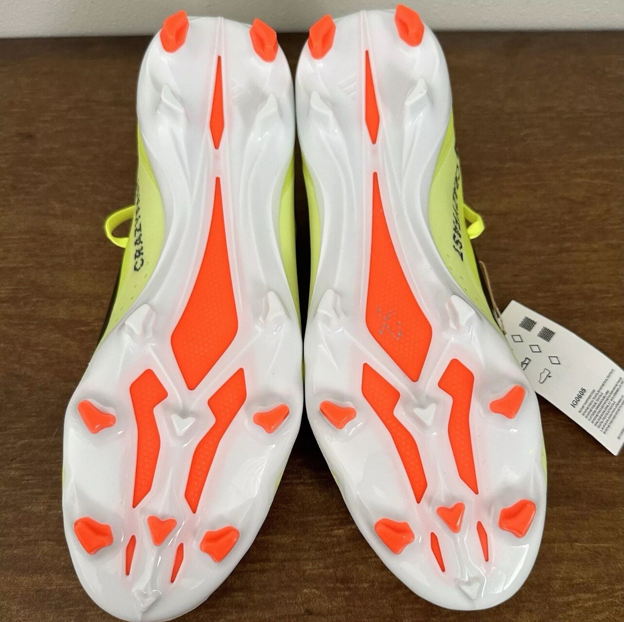 Adidas X Crazyfast League FG Soccer Cleats Black Yellow IG0605 Men’s Size 12