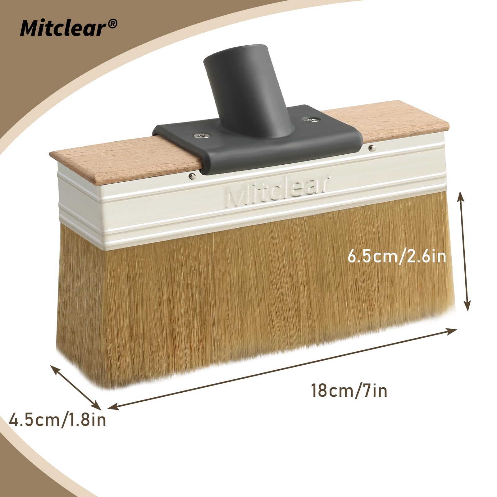 Deck Stain Applicator Brush (2 Sets), 7IN Wide Deck Paint Brushes for Applyin...