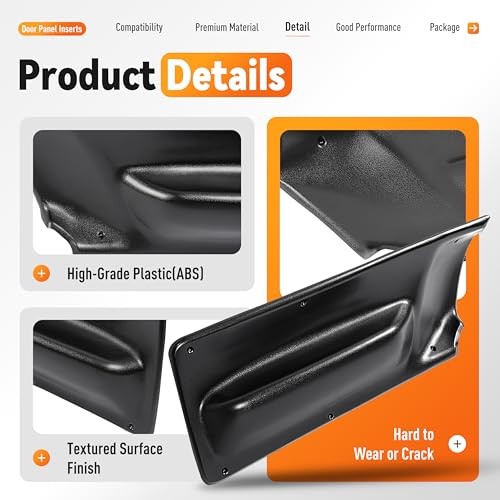 Driver&Passenger Side Door Panel Inserts Compatible with 2003-2010 Volkswagen