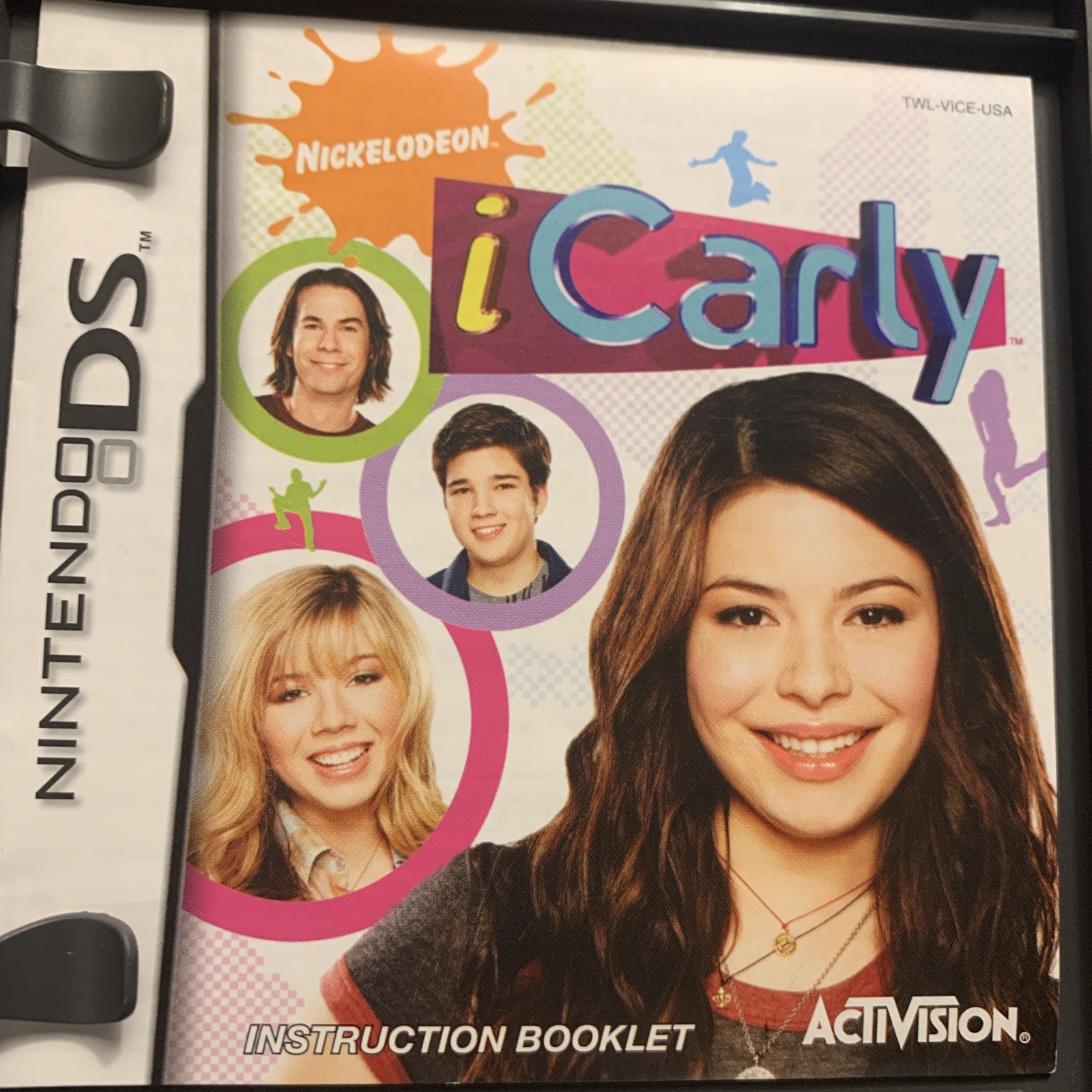 iCarly Nickelodeon Nintendo DS - Authentic USA ***CASE ONLY*** NO GAME****