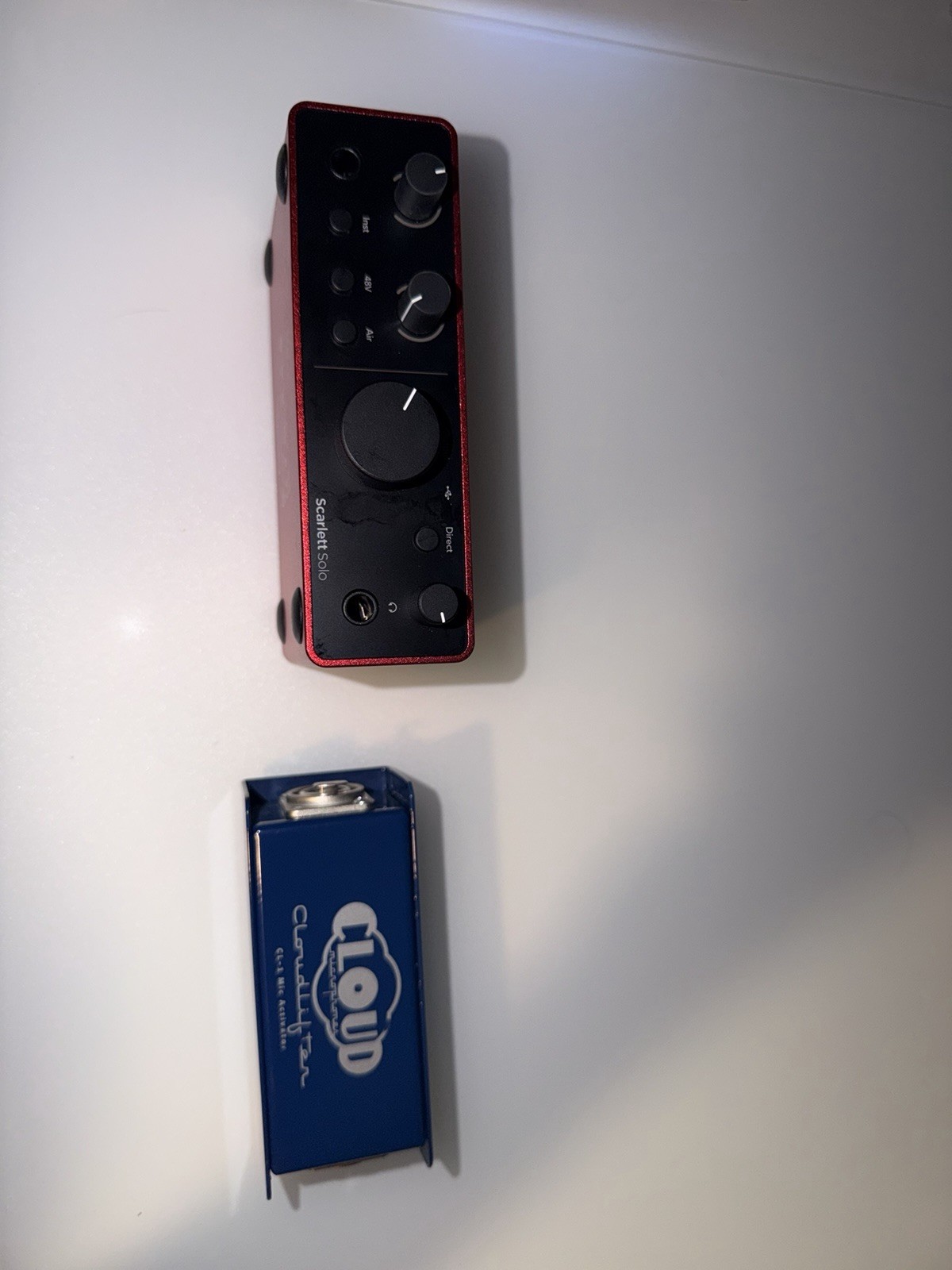 Focusrite Scarlett Solo USB-C Audio Interface + Cloudlifter CL-1, Phantom Power