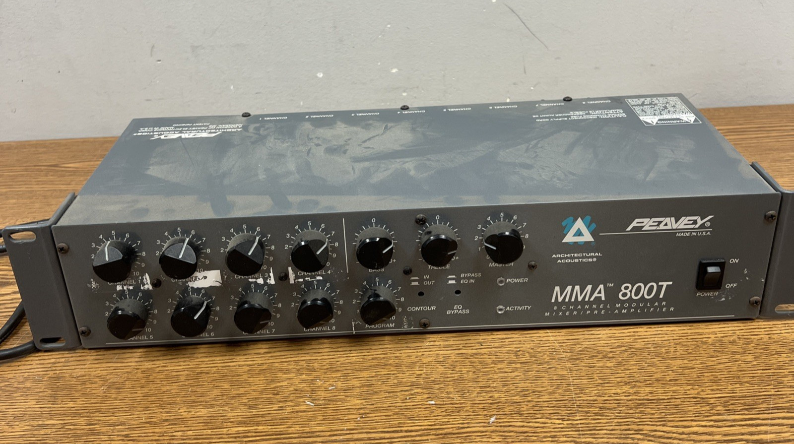 Peavey MMA 800T 8-Channel Modular Mixer *MISSING 2 CHANNELS*