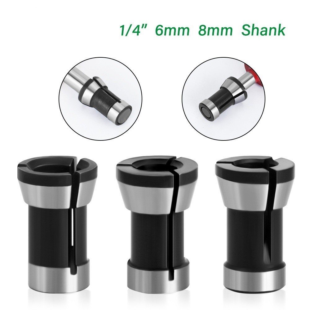 Collet Chuck 6mm / 8mm / 6.35mm(1/4") Router Bit Collet Chuck Hot Sale