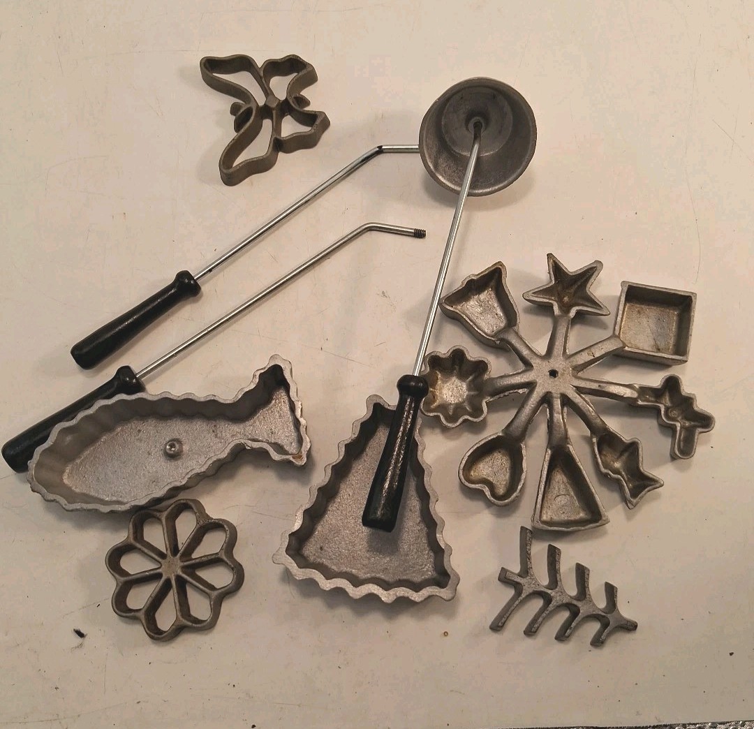 vintage rosette iron set No Box Excellent Pre-owned Condition  Look Read