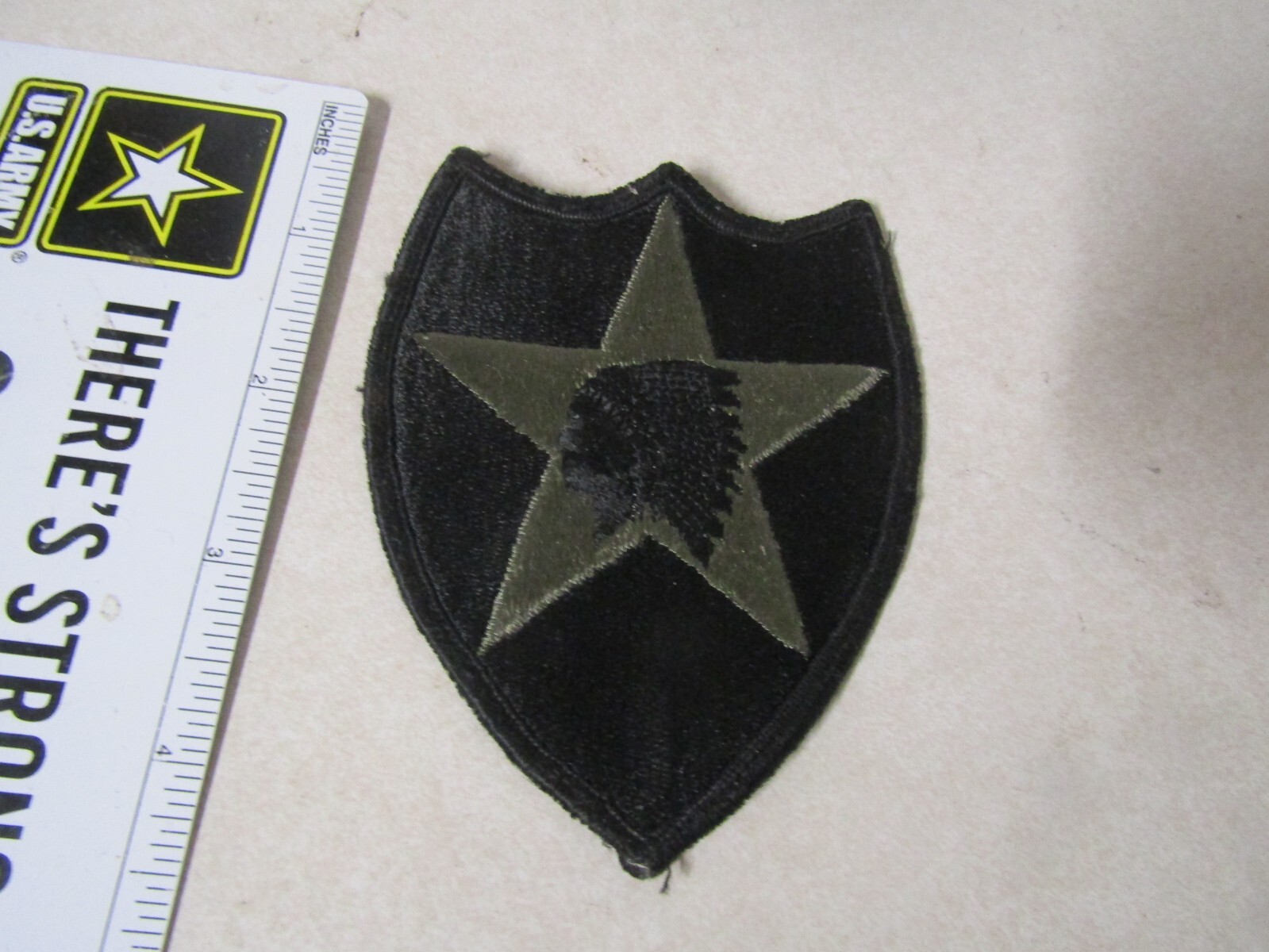 MILITARY PATCH SEW ON OLD VIETNAM ERA 2ND INFANTRY DIVISION GLUE ON BACK