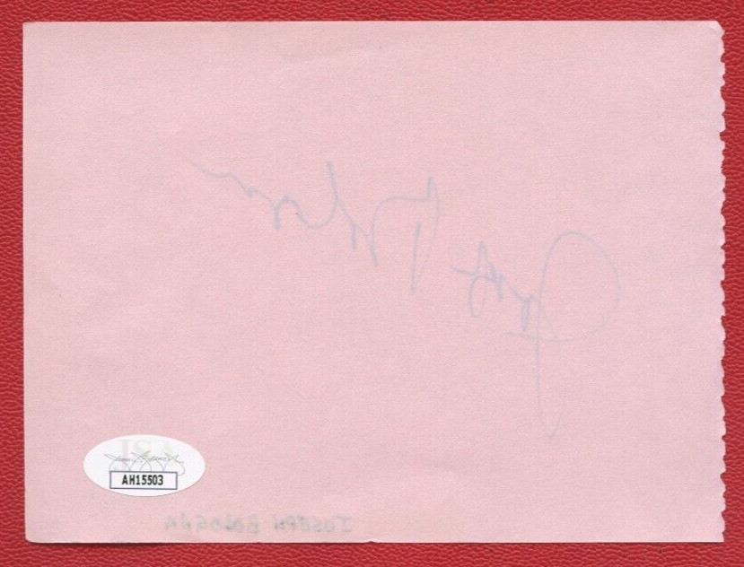 Joseph Bologna (Actor) JSA Authenticated Signed 4x6" Cut