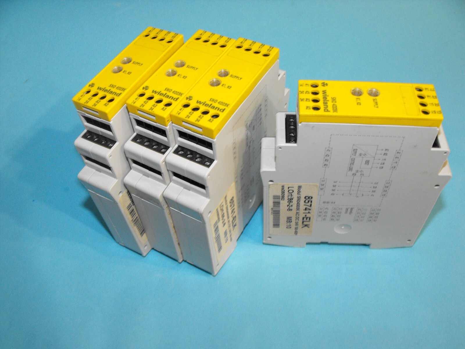 Wieland SNO 4003K.Safety Relay R1.188.0400.1.USED
