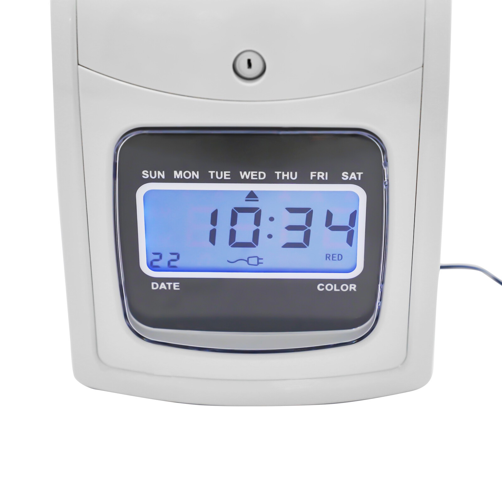 Time Clock Punch Card Employee Attendance Machine LCD Display Check- in Machine