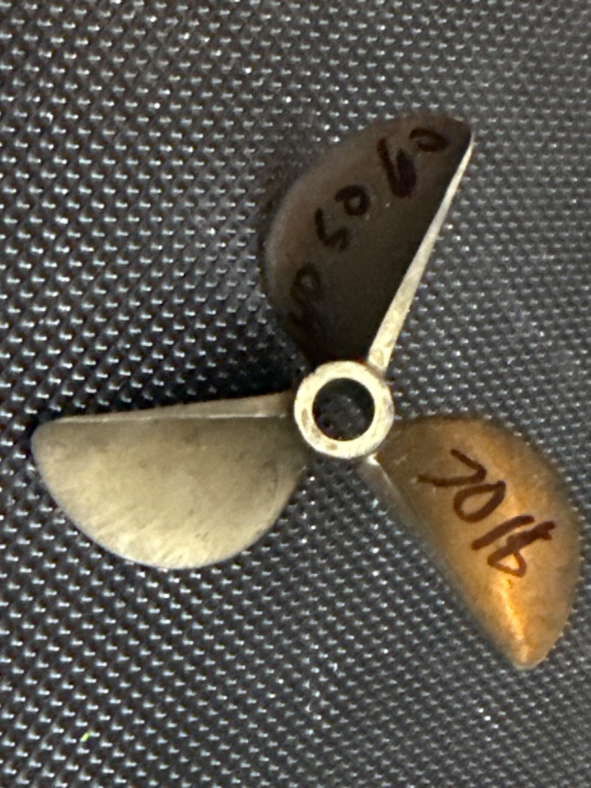 #89.  Brass  7018 /40 50 60  1/4''  Propeller 70mm  3 bladed 6518 Prop RC Boat