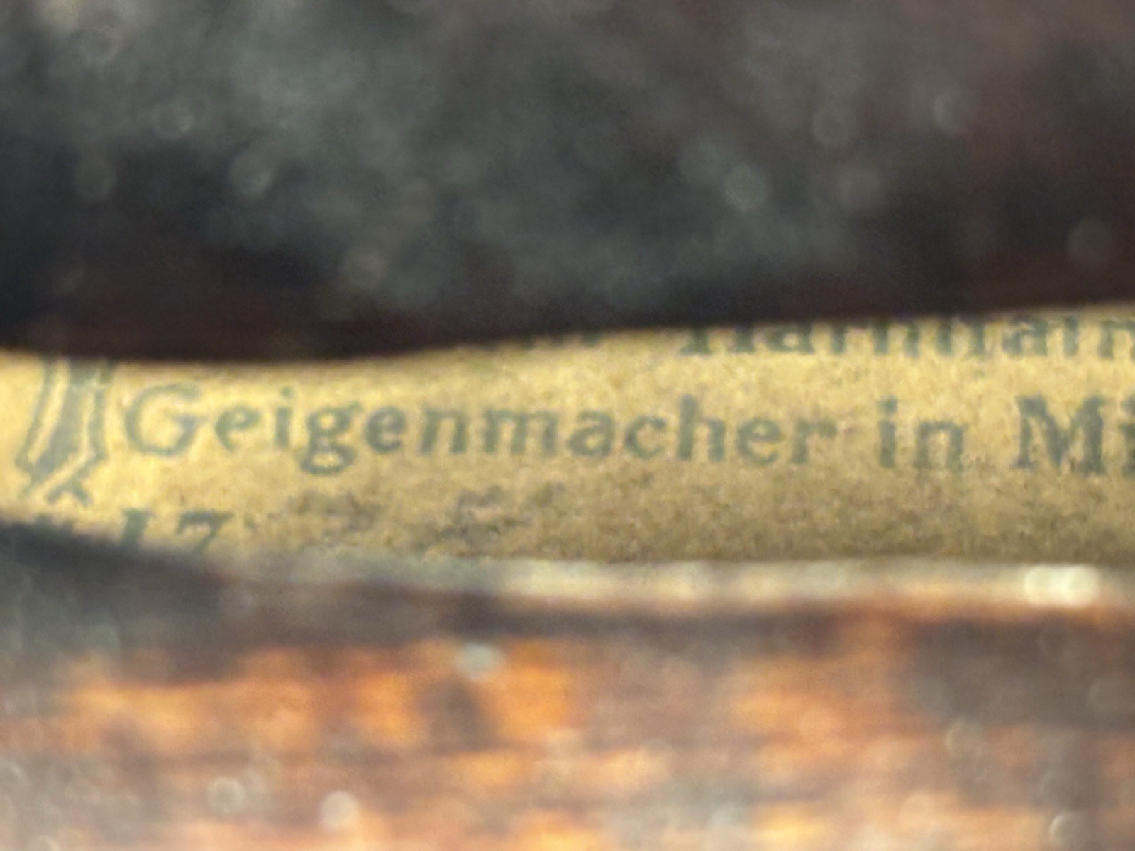 Old Martin Harnftainer laut-und geigenmacher in Mittenvvald Dated 1778 Violin