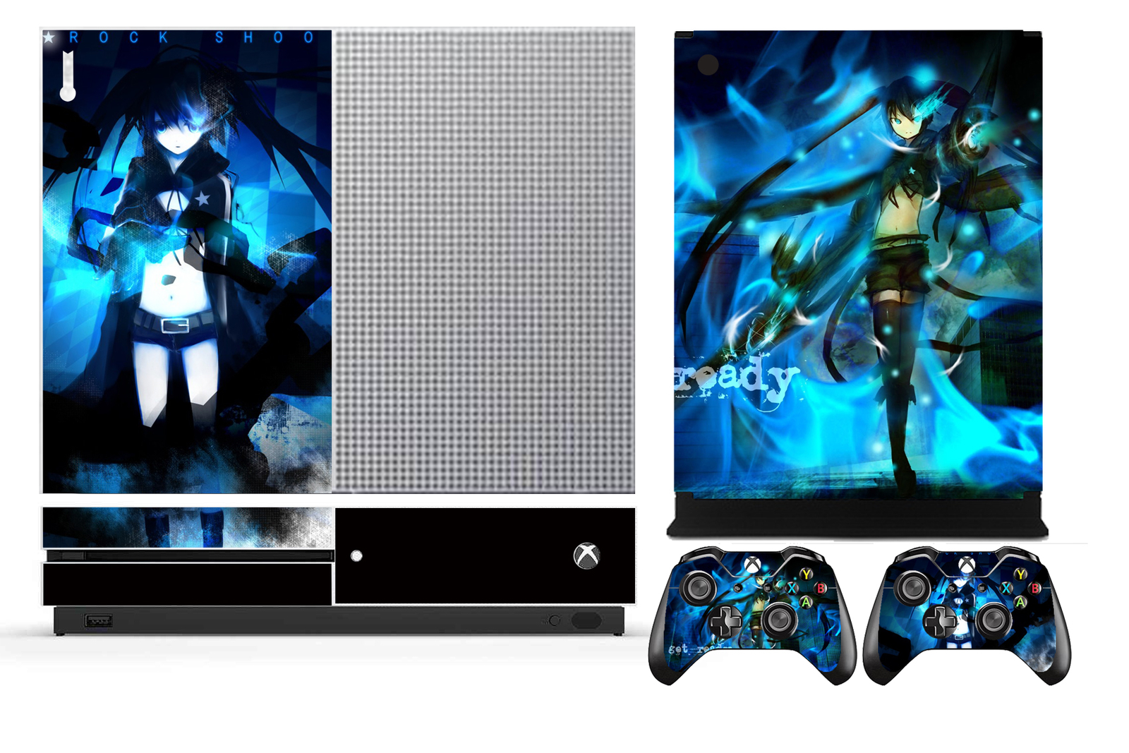 213  Cover Skin Sticker for Xbox One S (Slim) & 2 controller skins