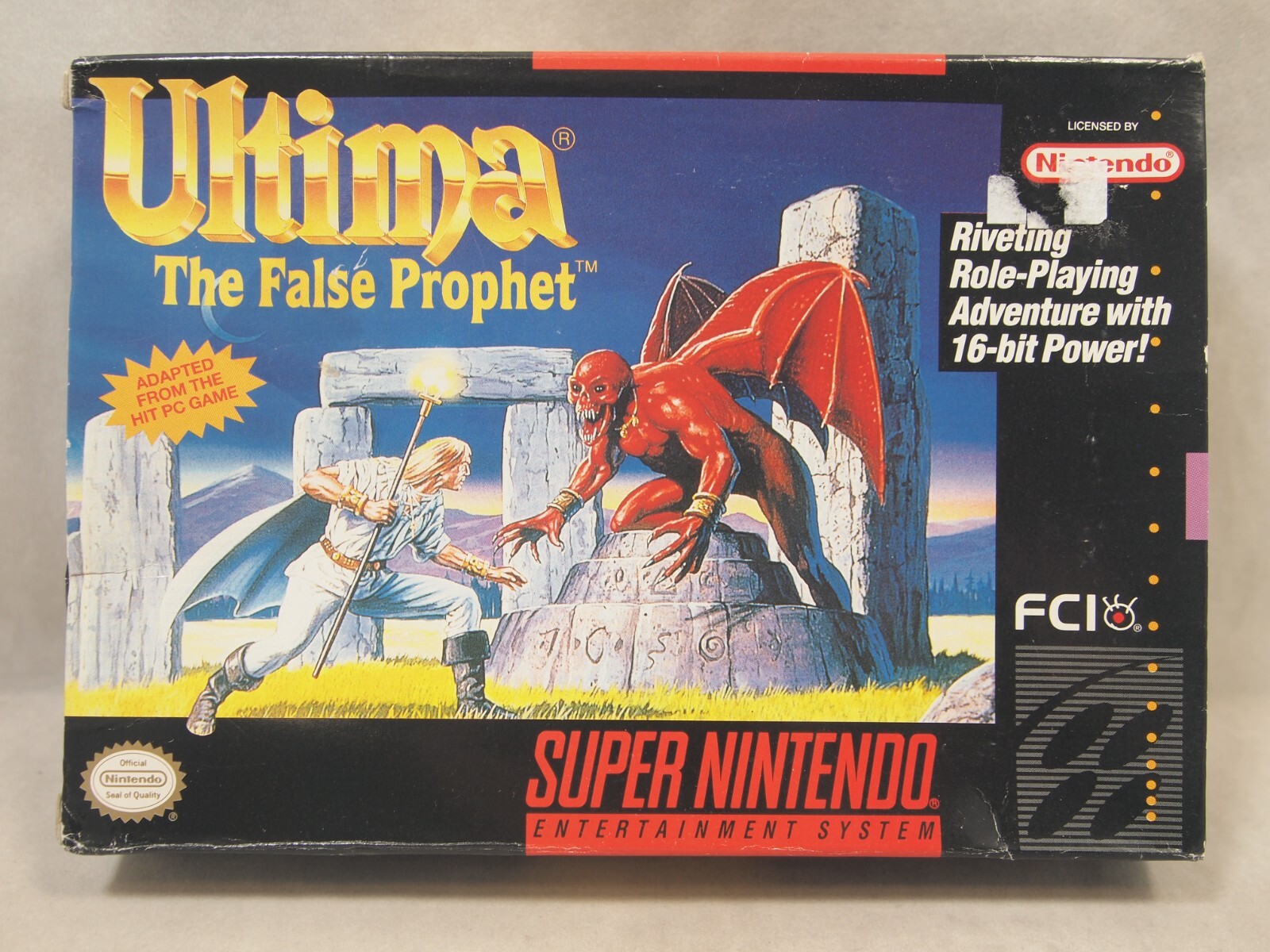 Ultima The False Prophet (Super Nintendo | SNES) Authentic BOX ONLY
