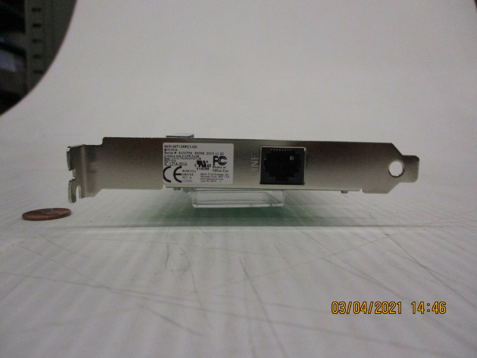 MultiTech MT128PCI-SD ISDN PCI Network Adapter. Brand New!