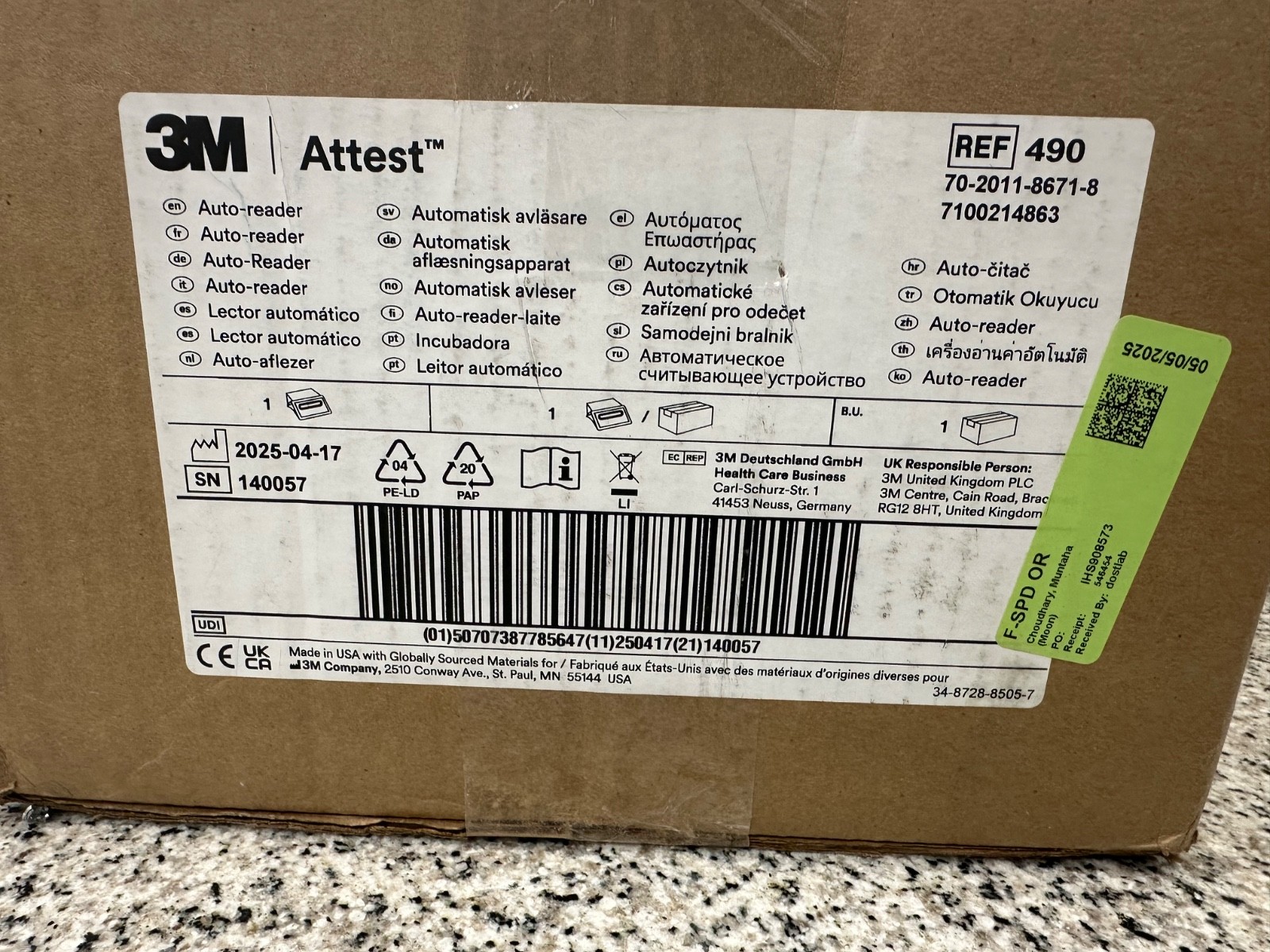 SALE 3M Attest Auto-Reader 490M