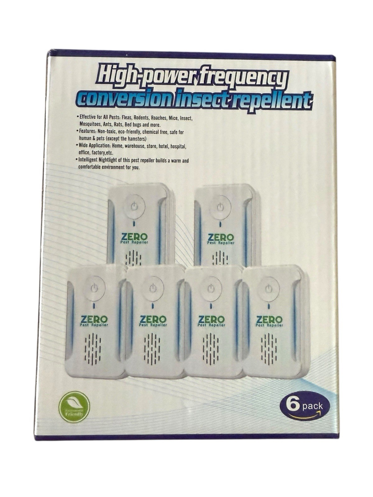 High-Potency Frequency conversion insect repellent 6pk