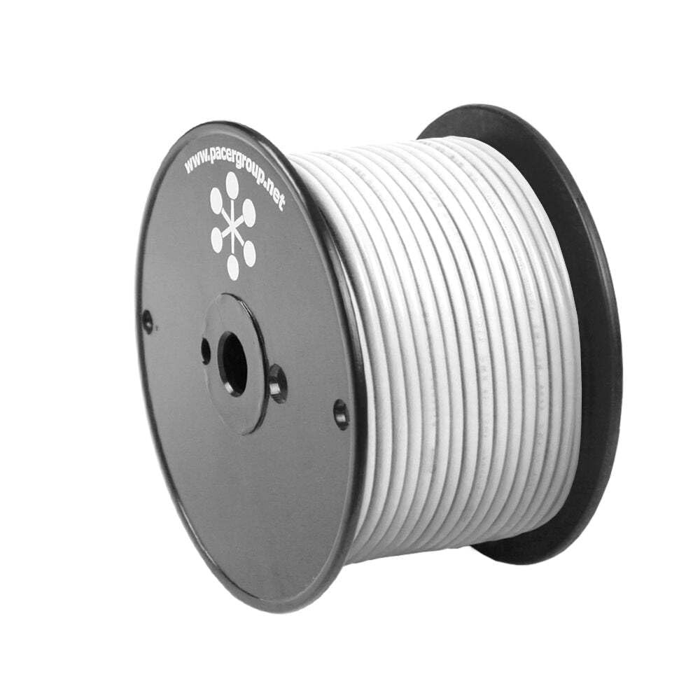 Pacer White 16 AWG Primary Wire 100 Ft Tinned Copper PVC 600V