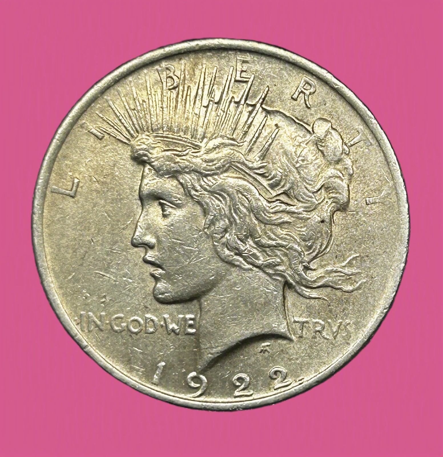 1922 US Silver Peace Dollar $1 -