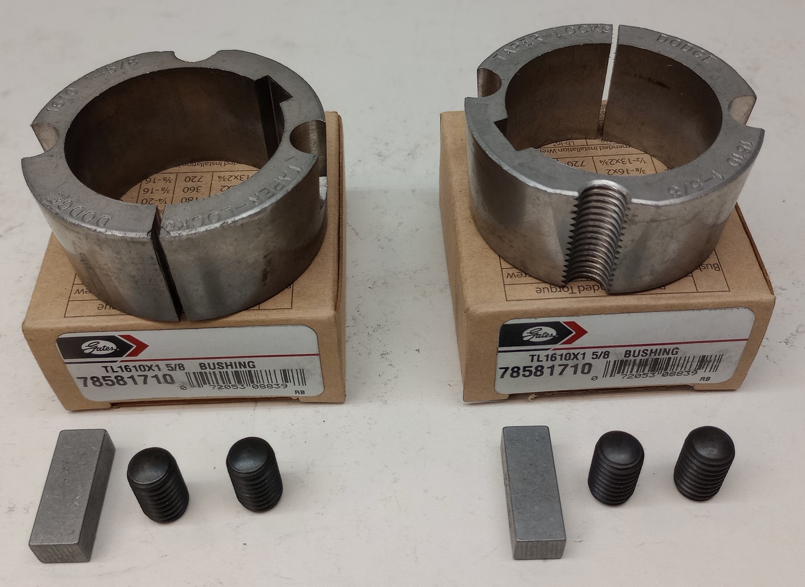 Gates TL1610X1-5/8 Taper Lock Bushing KW 1-5/8" Bore Dodge 117086 (Pack of 2)