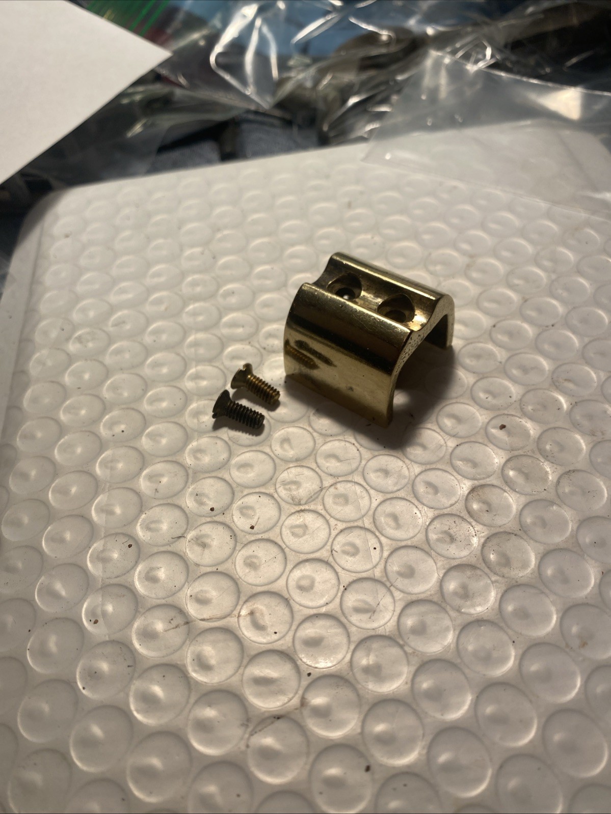 CVA Brass Nose Cap & Screws For Kentucky Rifle.