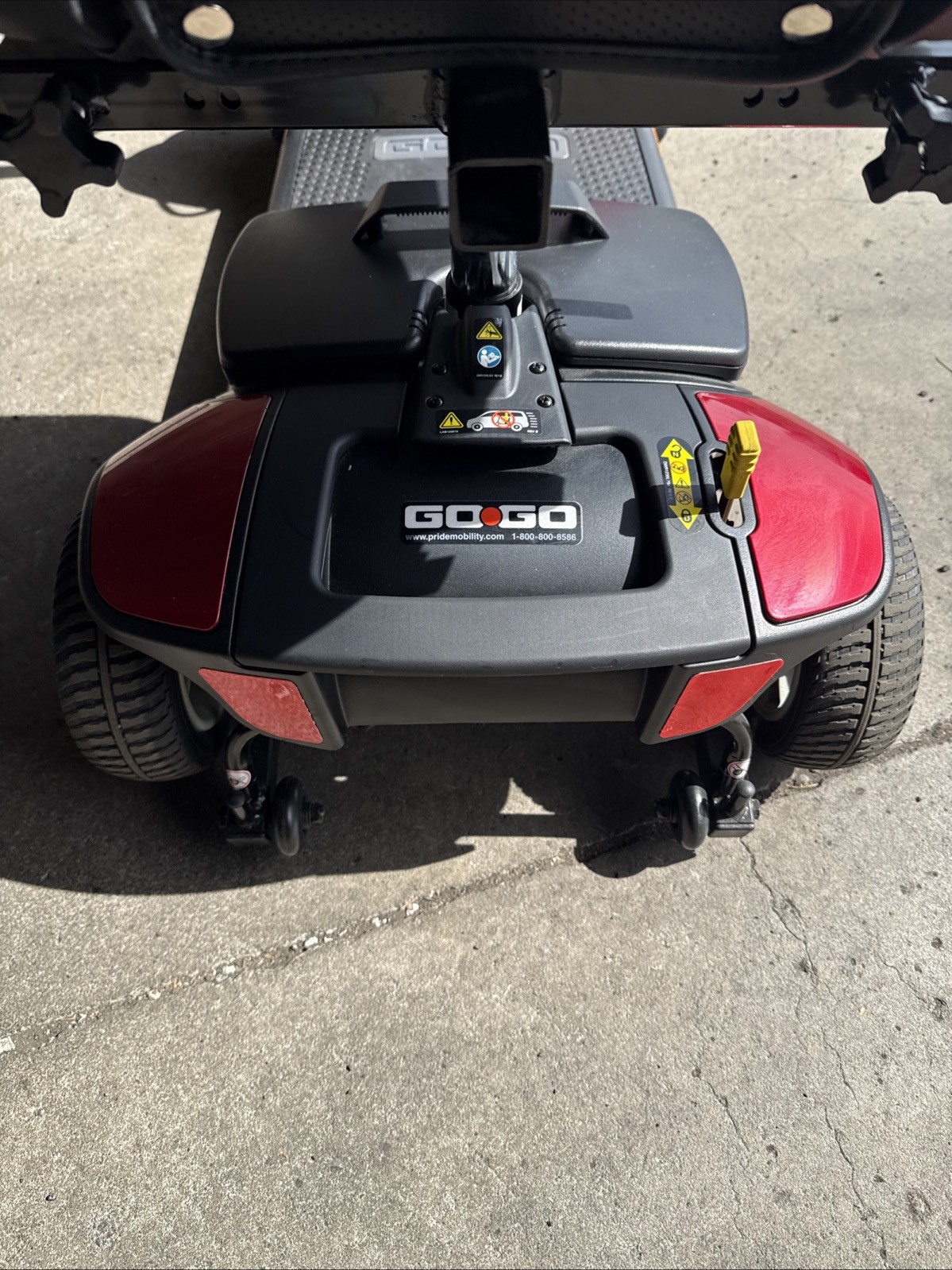 Pride Mobility Go-Go Elite Traveller 4-Wheel Mobility Scooter - Red