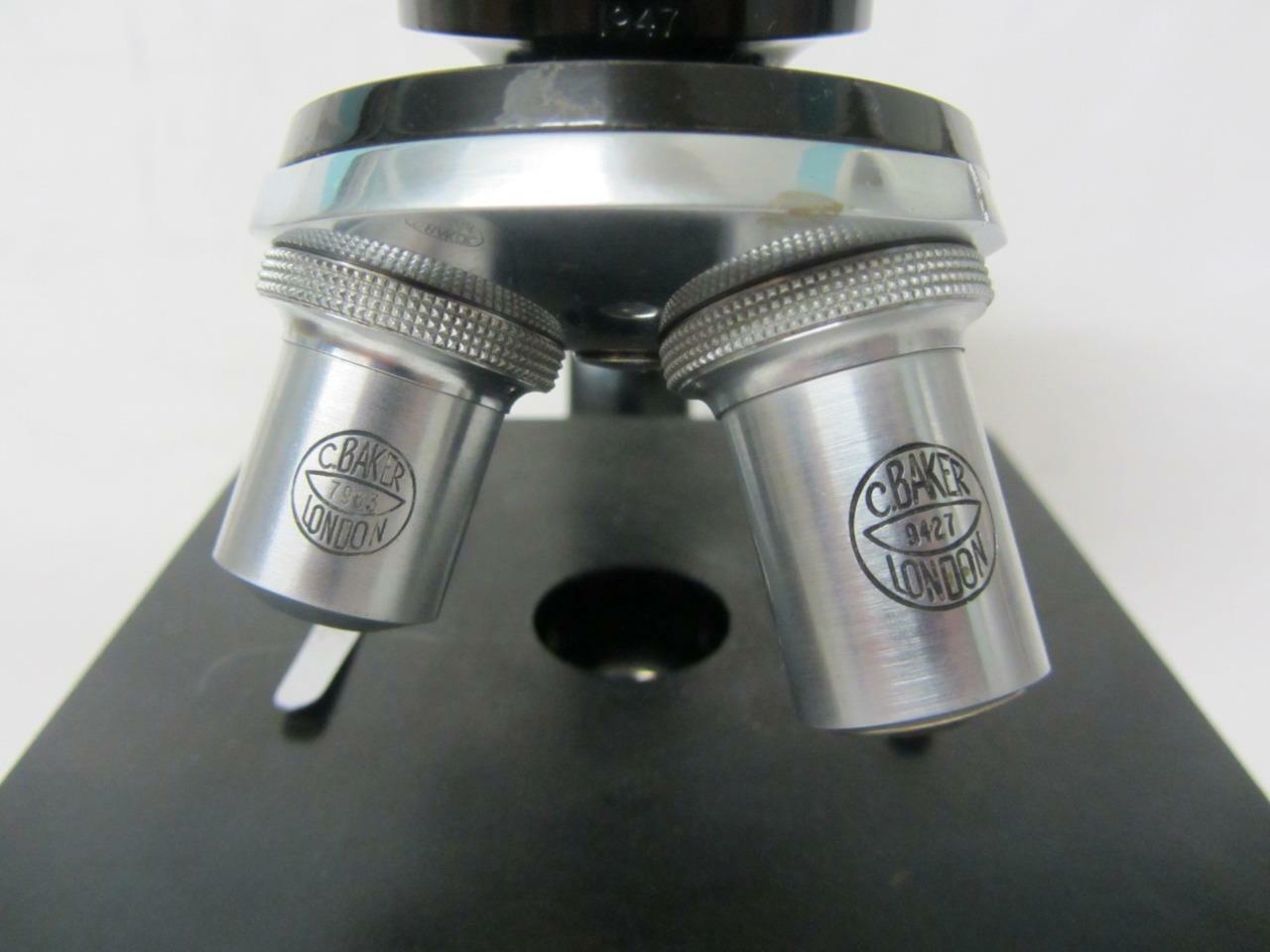 Charles Baker London Monocular Compound Microscope #34093 (Cased)