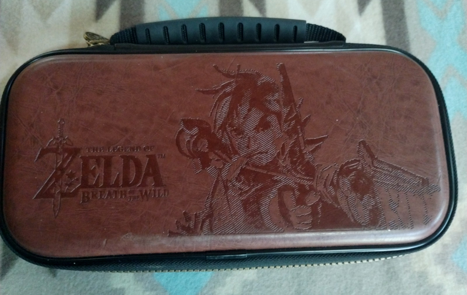 Legend of Zelda Breath of the Wild Leather Nintendo Switch Carrying Case -