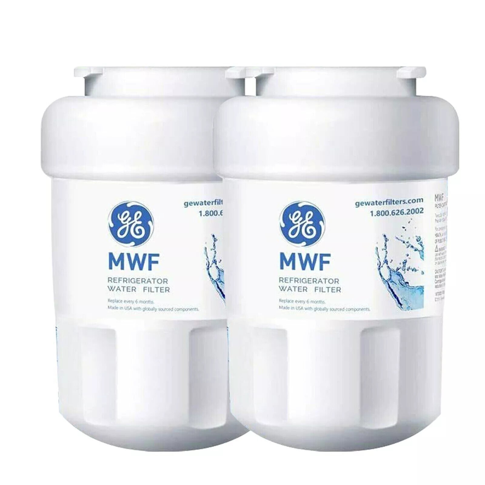 2 PACK GE MWF MWFP 46-9991 GWF Smartwater Genuine Refrigerator Water Filter US