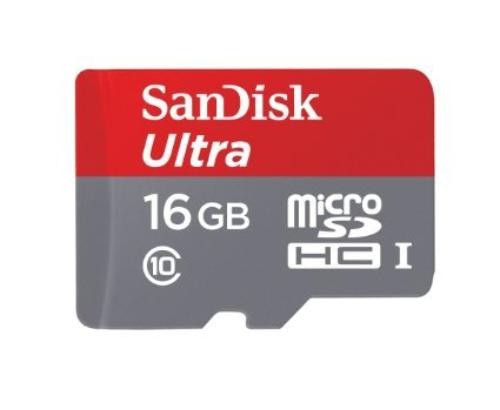 Sandisk SDSQUNC016GAN6 16GB MicroSDHC Class 10 UHS-I 80MB/s