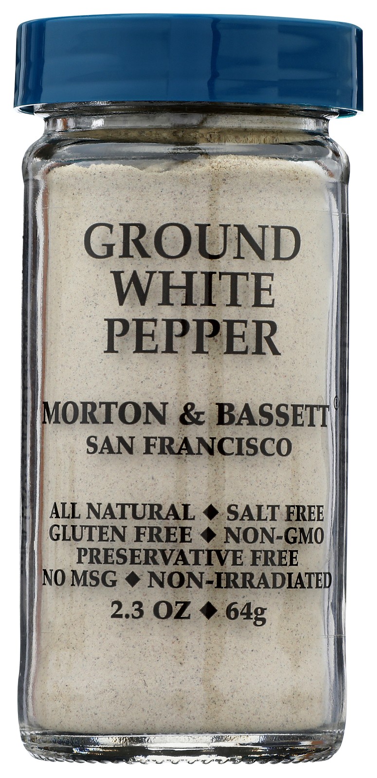 Morton & Bassett Ground White Pepper 2.3 Oz Seasoning