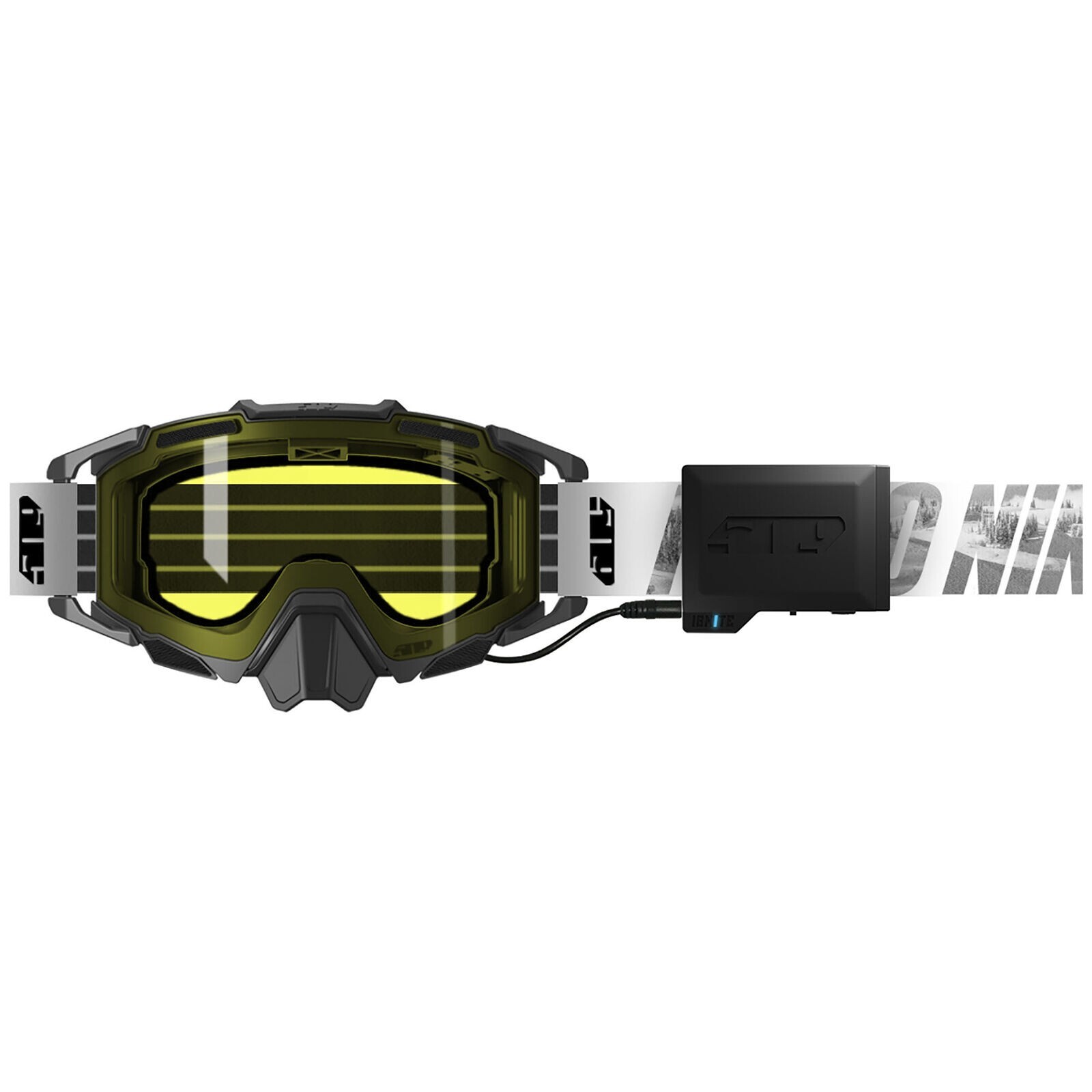 509 Sinister X7 Ignite S1 Goggle Heated Lens Anti-Fog Whiteout F02012800-000-801