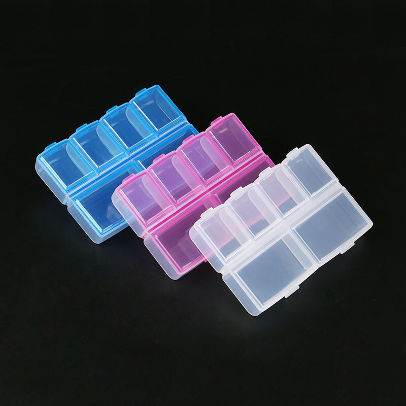 1Pcs Small Storage Box 6 Compartment Storage Box Electronic Parts Screw DIY Box